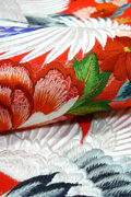 赤刺繍鶴　３縮小