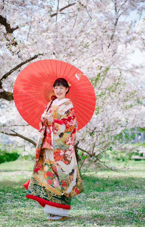 京都　前撮り　桜